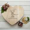 'Like A Mouse Loves Cheese' Romantic Heart Cheese Board - JOLIGIFT.UK