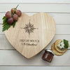 Romantic Compass Heart Cheese Board - JOLIGIFT.UK