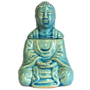 Sitting Buddha Oil Burner - Blue - JOLIGIFT.UK