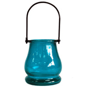 Recycled Candle Lantern - Teal - JOLIGIFT.UK