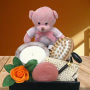 Joligift New Mum Aromatherapy Hamper + Baby Premium Baby's Teddy Bear