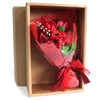 Boxed Hand Soap Flower Bouquet- Red - JOLIGIFT.UK
