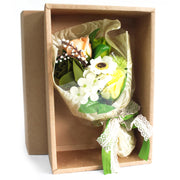 Boxed Hand Soap Flower Bouquet - Greens - JOLIGIFT.UK