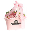 Basket Soap Flower Bouquet - Pink - JOLIGIFT.UK