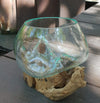 Molten Glass on Wood - Small Bowl - JOLIGIFT.UK