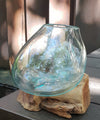 Molten Glass on Wood - Medium Bowl - JOLIGIFT.UK
