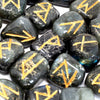 Runes Stone Set in Pouch - Labradorite - JOLIGIFT.UK