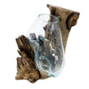 Molten Glass on Wood - Hanging Bowl - JOLIGIFT.UK