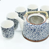 Herbal Teapot Set - Blue Pattern - JOLIGIFT.UK