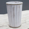 Lrg Nautical Display Tub - Whitewash 45x32cm - JOLIGIFT.UK