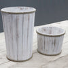 Small Nautical Display Tub - Whitewash 21x29cm - JOLIGIFT.UK