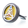 Car Diffuser Kit - Pewter Yoga Chakra - 30mm - JOLIGIFT.UK