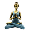Yoga Lady Figure - Bronze & Turqoise 24cm - JOLIGIFT.UK