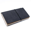 Handmade Leather Journal - My Little Black Book - Black (80 pages) - JOLIGIFT.UK