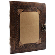 Huge Customisable Visitor Leather Book 10x13 (200 pages) - JOLIGIFT.UK