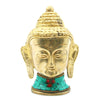 Brass Buddha Figure - Lrg Head - 11.5 cm - JOLIGIFT.UK