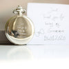 Own Handwriting Dual Opening Pocket Watch - JOLIGIFT.UK