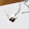 Dazzle Personalised Necklace - Own Handwriting Engraving - JOLIGIFT.UK