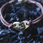 Handwriting Hearts Forever Bracelet Berry - JOLIGIFT.UK