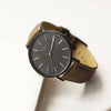 Modern Font Engraving - Men's Minimalist Watch + Urban Grey Strap - JOLIGIFT.UK