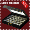 5 Top White Wine-Flight Box - JOLIGIFT.UK