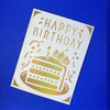 CRAFT CARD GOLD BIRTHDAY - JOLIGIFT.UK