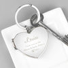 Personalised Swirl Heart Photoframe Keyring - JOLIGIFT.UK