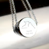 Personalised Aquarius Zodiac Star Sign Silver Tone Necklace (January 20th - February 18th) - JOLIGIFT.UK