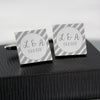 Personalised Stripes Square Cufflinks - JOLIGIFT.UK