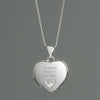 Personalised Children's Sterling Silver and Cubic Zirconia Heart Locket Necklace - JOLIGIFT.UK