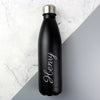 Personalised Black Metal Insulated Drinks Bottle - JOLIGIFT.UK