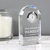 Personalised Scroll Design Crystal Clock - JOLIGIFT.UK