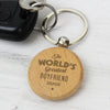 Personalised 'The World's Greatest' Wooden Keyring - JOLIGIFT.UK