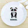 Personalised Panda Plastic Plate - JOLIGIFT.UK