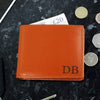 Personalised Initials Tan Leather Wallet - JOLIGIFT.UK