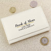 Personalised Classic Cream Leather Purse - JOLIGIFT.UK