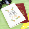 Personalised Pineapple Cream Passport Holder - JOLIGIFT.UK