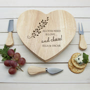 'All You Need is Love' Heart Cheese Board - JOLIGIFT.UK