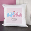 Baby Cushion Cover - Elephants (Pink) - JOLIGIFT.UK