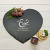 Classic Couples' Heart Slate Cheese Board - JOLIGIFT.UK