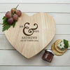 Classic Couples' Romantic Heart Cheese Board - JOLIGIFT.UK
