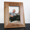 Dad You Rock Engraved Photo Frame - JOLIGIFT.UK