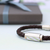 Personalised Twisted Leather Bracelet - JOLIGIFT.UK