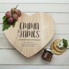 Engraved All About You Heart Cheese Board - JOLIGIFT.UK