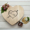 Engraved Carved Heart Cheese Board - JOLIGIFT.UK