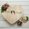 'Love Birds' Romantic Heart Cheese Board - JOLIGIFT.UK