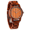 Men's Handmade Engraved Kosso Wooden Timepiece - Personal Message on the Watch - JOLIGIFT.UK
