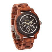 Men's Multi-Function Custom Kosso Wooden Watch - Personalize Your Watch - JOLIGIFT.UK