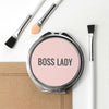 Personalised Boss Lady Round Compact Mirror - JOLIGIFT.UK