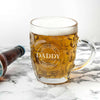 Personalised Emblem Dimpled Beer Glass - JOLIGIFT.UK